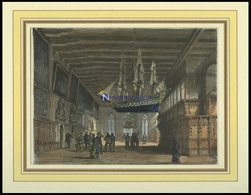 BREMEN: Rathaussaal, Kolorierter Holzstich Von G. Schönleber Von 1881 - Lithographies