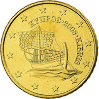 Chypre, 50 Euro Cent, 2008, FDC, Laiton, KM:83 - Cyprus