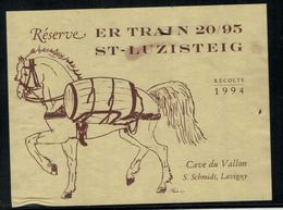 Etiquette De Vin // Lavigny 1994, Militaire, ER Train 20/95 St-Luzisteig - Militaire
