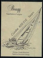 Etiquette De Vin // Bougy, Cuvée Kiss Eye Team - Sailboats & Sailing Vessels