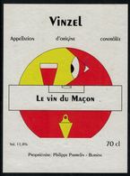 Etiquette De Vin // Vinzel, Le Vin Du Maçon - Professions