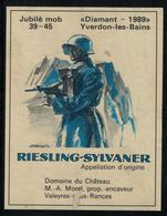 Etiquette De Vin // Riesling-Sylvaner, Jubilé De La Mob 1939-1945 - Militaria