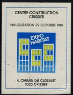 Etiquette De Vin // Centre De Contruction Crissier, Expo Habitat - Architecture