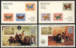 BOLIVIA: 11 VERY THEMATIC Modern Souvenir Sheets, Fine General Quality, High Michel Catalog Value, Good Opportunity At A - Bolivia