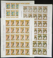 BRAZIL: RHM.C-749 + C-750 + C-752 In Complete Sheets Of 25 Stamps Each + C-751 In Block Of 8 Examples, MNH (issued Witho - Other & Unclassified