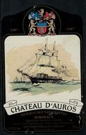 Etiquette De Vin // Bordeaux, Chateau D'auros - Sailboats & Sailing Vessels