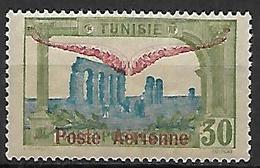 TUNISIE    -   Poste Aérienne  -  1920 .   Y&T N° 2 *.    Surcharge Rose - Airmail