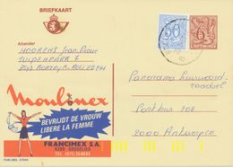 BELGIUM ROLLEGEM B (Kortrijk) 1982 Postal Stationery 6 F +0.50 F, PUBLIBEL 2724N Postal Automation Luminous Yellow Code - Otros & Sin Clasificación