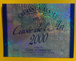 10924 - Crémant D'Alsace Cave D'Obernai Cuvée De L'An 2000 - Année 2000