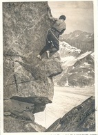 Engadin -  In Luftiger Höhe über Dem Gletscher         Ca. 1940 - Climbing