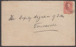 QUEENSLAND 1916-26 2d KGV REVENUE Postally Used On 1921 Local Cover. - Storia Postale