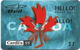 Canada - Bell - Hello! - CardEx '95, Remote Mem. 1$, 08.1995, 2.000ex, Mint - Kanada