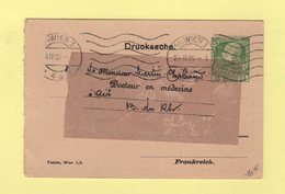 Autriche - Entier Postal Timbre Sur Commande Tablettes De Marienbad - 1909 - Destination France - Andere & Zonder Classificatie
