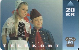 FAROE ISLANDS - National Costume (children) - 15.000EX - Faroe Islands