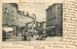 CRAPONNE SUR ARZON FETE LOCALE LE FAUBOURG ARC DE TRIOMPHE LA LYRE - Craponne Sur Arzon