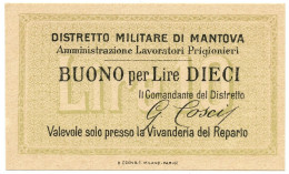 5 LIRE NON EMESSO DISTRETTO MILITARE DI MANTOVA PRIGIONIERI FDS - Autres & Non Classés