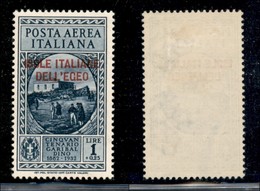 COLONIE - Egeo - 1932 - 1 Lira + 25 Cent Garibaldi (16) - Gomma Originale (110) - Other & Unclassified