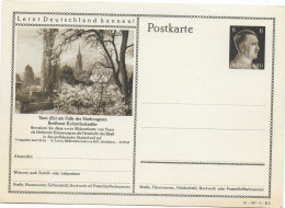 1941 - ALSACE ANNEXEE - CARTE ENTIER ILLUSTREE De THANN "DECOUVREZ L'ALLEMAGNE" - STORCH I5 COTE = 30 EUR. - Unused Stamps