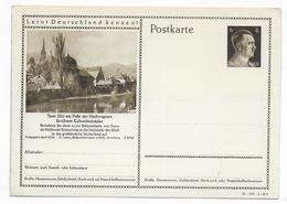 1941 - ALSACE ANNEXEE - CARTE ENTIER ILLUSTREE De THANN "DECOUVREZ L'ALLEMAGNE" - STORCH I6 COTE = 30 EUR. - Unused Stamps
