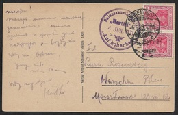 1921 DR - Schiffspost - Salonschnelldampfer HERTHA -  Swinemünde / Świnoujście - Auf Hoher See - Storia Postale