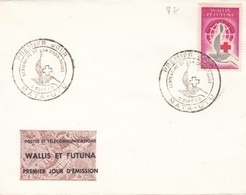 WALLIS ET FUTUNA PREMIER JOUR CROIX-ROUGE 1963 MATA-UTU - Lettres & Documents