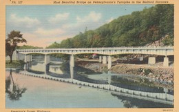 - Pennsylvania : BEDFORD : Most Beautiful Bridge On Pennsylvania's, Turnpike In The Bedford Narrows :colorisée - Toilée - Harrisburg