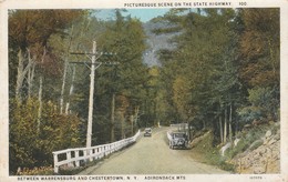 New York : ADIRONDACK : Picturesque Scéne On The State Highway ( Colorisée ) - Adirondack