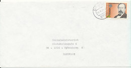 Luxembourg Cover Sent To Denmark 3-8-1997 Single Franked EUROPA CEPT Stamp - Lettres & Documents