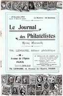 Le Journal Des Philatélistes - Octobr  1913 - LEMAIRE - - Philatélie Et Histoire Postale