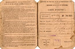 VP15.425 - BORDEAUX 1920 - Carte D'Identité - Retraites Ouvrières Et Paysannes - Mr NOBILLEAU - Altri & Non Classificati