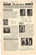 SIEGER - Neuheiten - DIENST - Juin  1943 -  Période Guerre - Andere & Zonder Classificatie