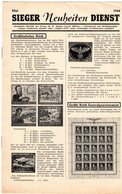 SIEGER - Neuheiten - DIENST - Mai 1944 -  Période Guerre - Andere & Zonder Classificatie