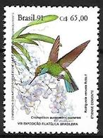 BRAZIL - MNH - 1991 - Glittering-bellied Emerald    Chlorostilbon Lucidus - Kolibries