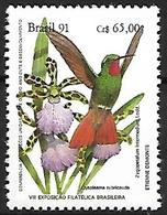 BRAZIL - MNH - 1991 - Brazilian Ruby    Clytolaema Rubricauda - Colibris