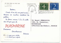 PAYS-BAS - Carte Postale Publicitaire PLASMARINE PLASMARINE 1958 - Cartas & Documentos
