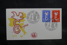 BELGIQUE - Enveloppe FDC 1958 - Europa - L 34777 - 1951-1960