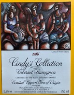 10986  - Cindy's Collection  Cabernet Sauvignon 1986 Afrique Du Sud Artiste Peter Sibeko Spécimen - Arte