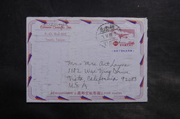 TAIWAN - Aérogramme De Taipei Pour Les Etats Unis En 1968 - L 34817 - Entiers Postaux