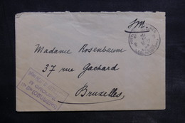 BELGIQUE - Enveloppe En Fm Pour Bruxelles , Cachet De Régiment D'Artillerie ( Obusiers) - L 34874 - Storia Postale