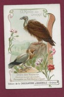 250619B - CHROMO CHOCOLAT AIGUEBELLE - Monde Des Oiseaux Rapaces Vautour Moine Percnoptère - Aiguebelle