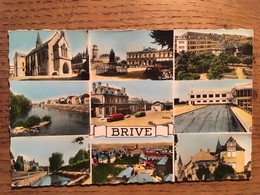 CPA,CPSM, BRIVE , Multivues,écrite En 1957,édition L Chatagneau - Brive La Gaillarde