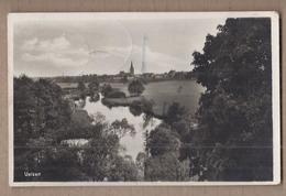 CPSM ALLEMAGNE - UELZEN - Jolie Vue Générale Du Village Et Du Cours D 'eau + Très Jolie Oblitération Verso - Uelzen