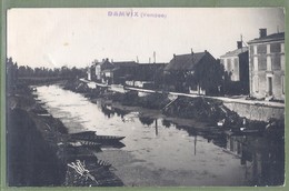 CPSM Rare, Type Carte Photo - VENDÉE - DAMVIX - VUE SUR LE QUAI ET LE CANAL ASSECHÉ - - Saint Jean De Monts