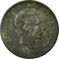 Monnaie, Espagne, Alfonso XII, 5 Centimos, 1878, Barcelona, TB+, Bronze, KM:674 - First Minting