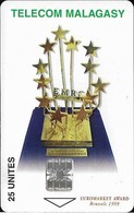 Madagascar - Telecom Malagasy - Euromarket Award - 25Units, SC7, 450.000ex, Used - Madagascar