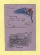 Bresil - Rio De Janeiro - Entier Postal Carte Lettre Illustre Casa De Moeda - Destination France - 1897 - Covers & Documents