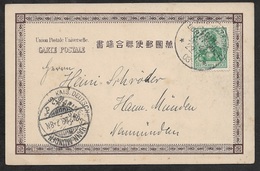 1903 DR - KAIS. MARINE SCHIFFSPOST - URAGA, JAPAN Nach HANN MÜNDEN, DEUTSCHLAND - Storia Postale