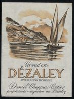 Etiquette De Vin // Dézaley, Grand Cru - Sailboats & Sailing Vessels