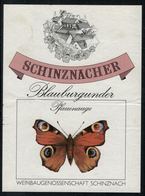 Etiquette De Vin // Schinznacher, Papillon - Schmetterlinge