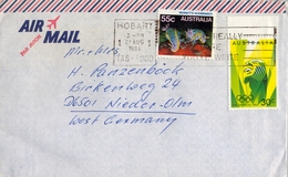 1984 , AUSTRALIA , CORREO AÉREO , HOBART - NIEDER OLM - Storia Postale